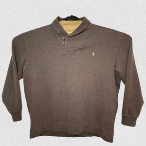 Polo Ralph Lauren Luxury Jersey Shawl-Collar Pullover 100% cotton